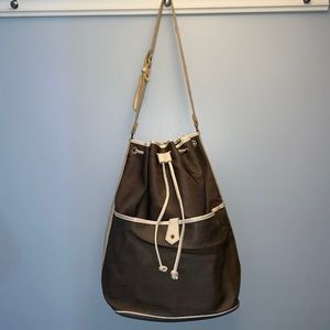 Anonymous Tan & Black Large Tote Bag